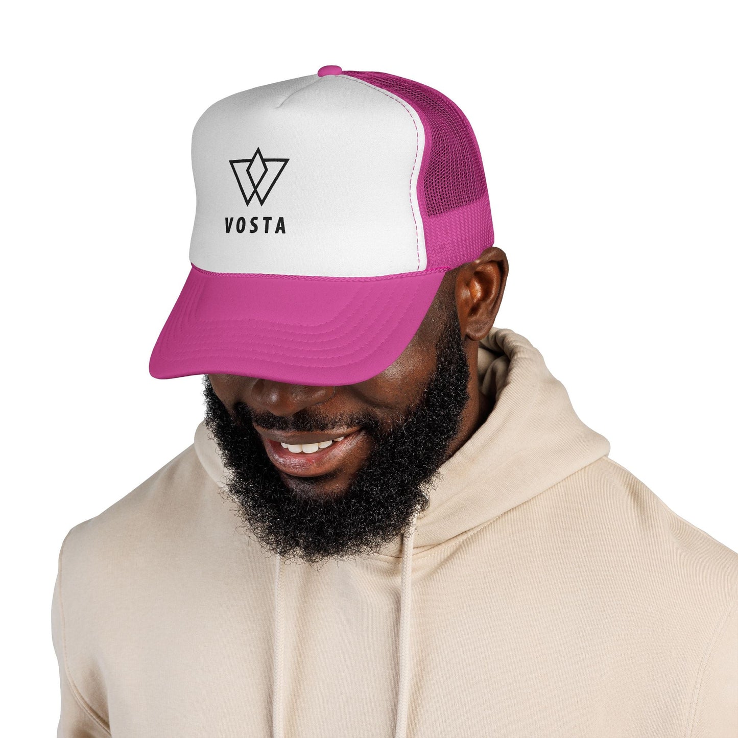 Vosta Trucker Cap — Black Logo