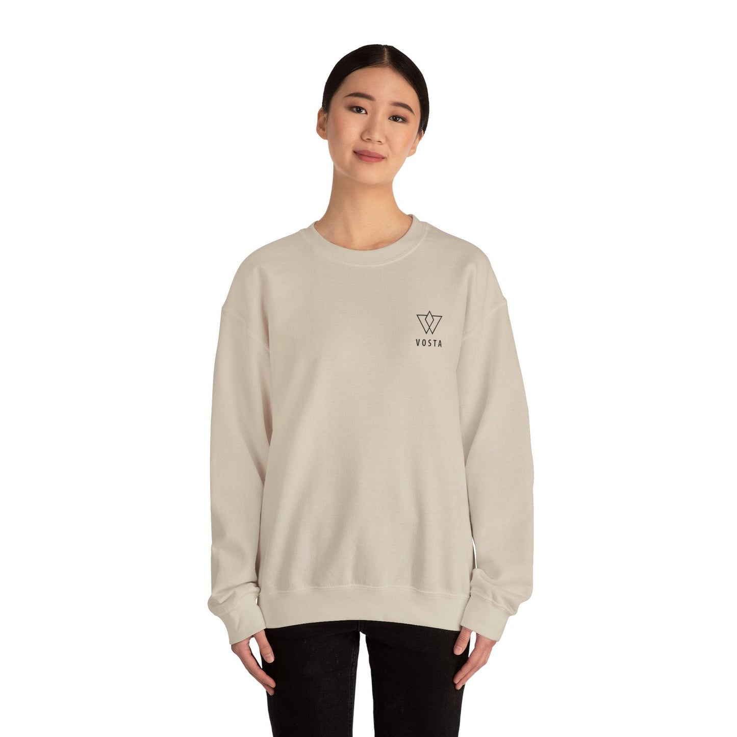 Vosta Crewneck Sweatshirt — Black Logo