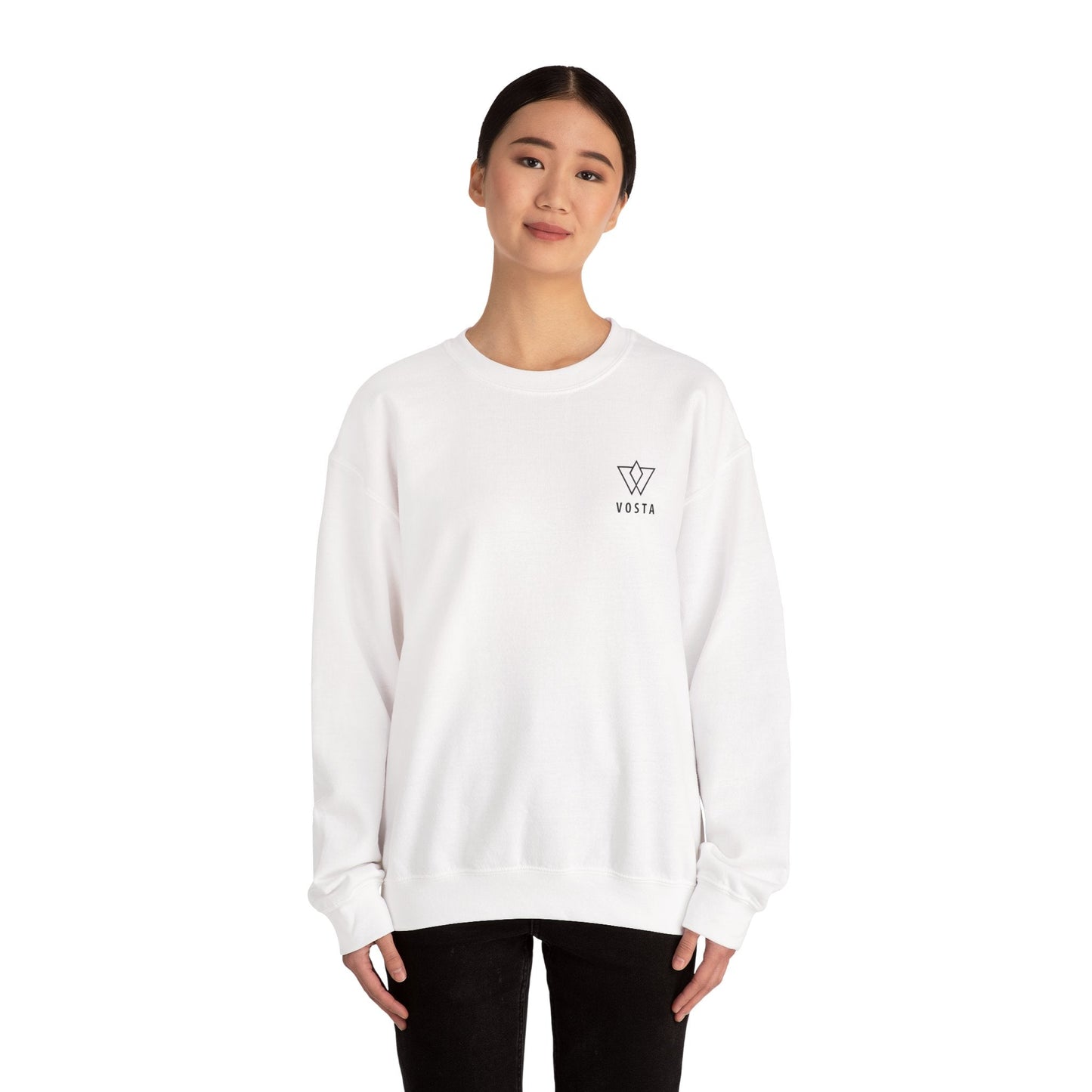 Vosta Crewneck Sweatshirt — Black Logo