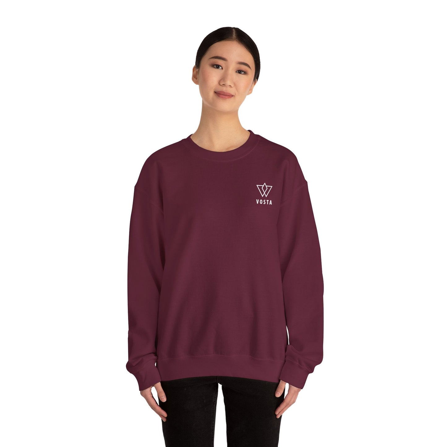 Vosta Crewneck Sweatshirt - White Logo