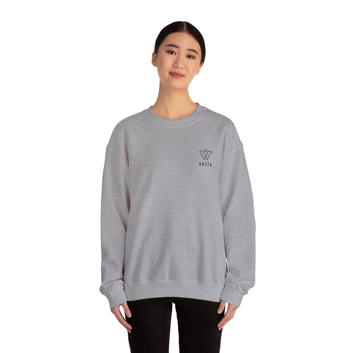 Vosta Crewneck Sweatshirt — Black Logo
