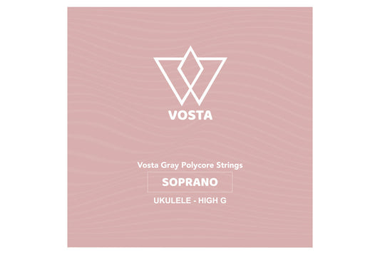 Vosta Grey Polycore Soprano Ukulele Strings