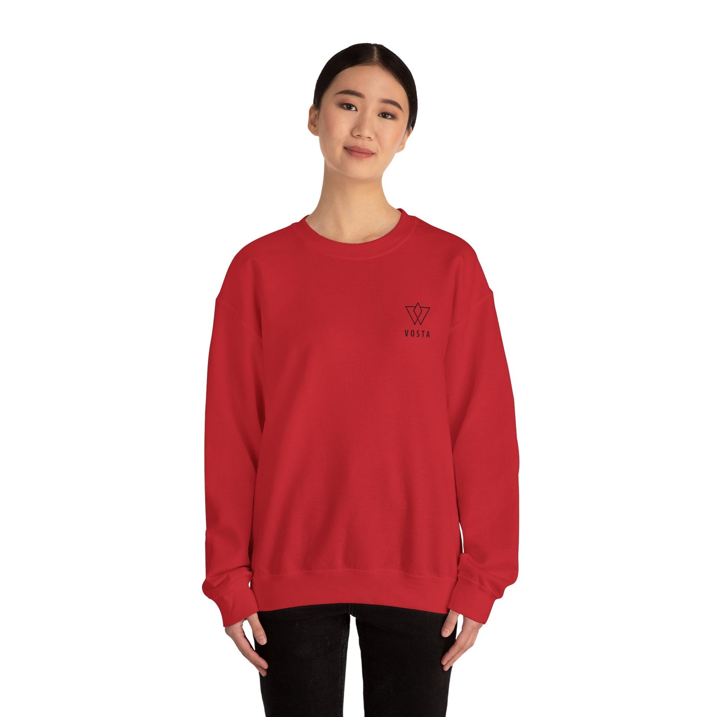 Vosta Crewneck Sweatshirt — Black Logo