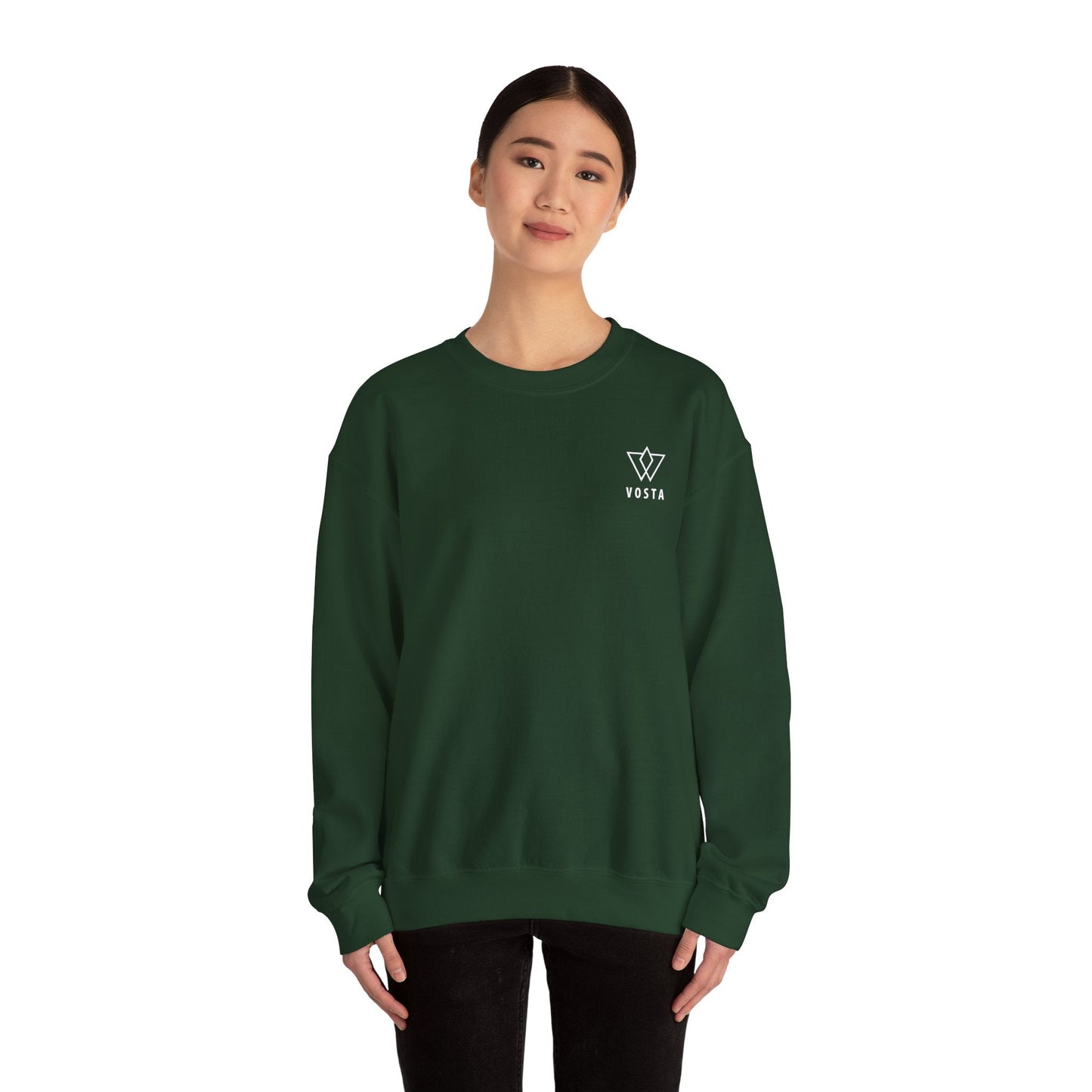Vosta Crewneck Sweatshirt - White Logo