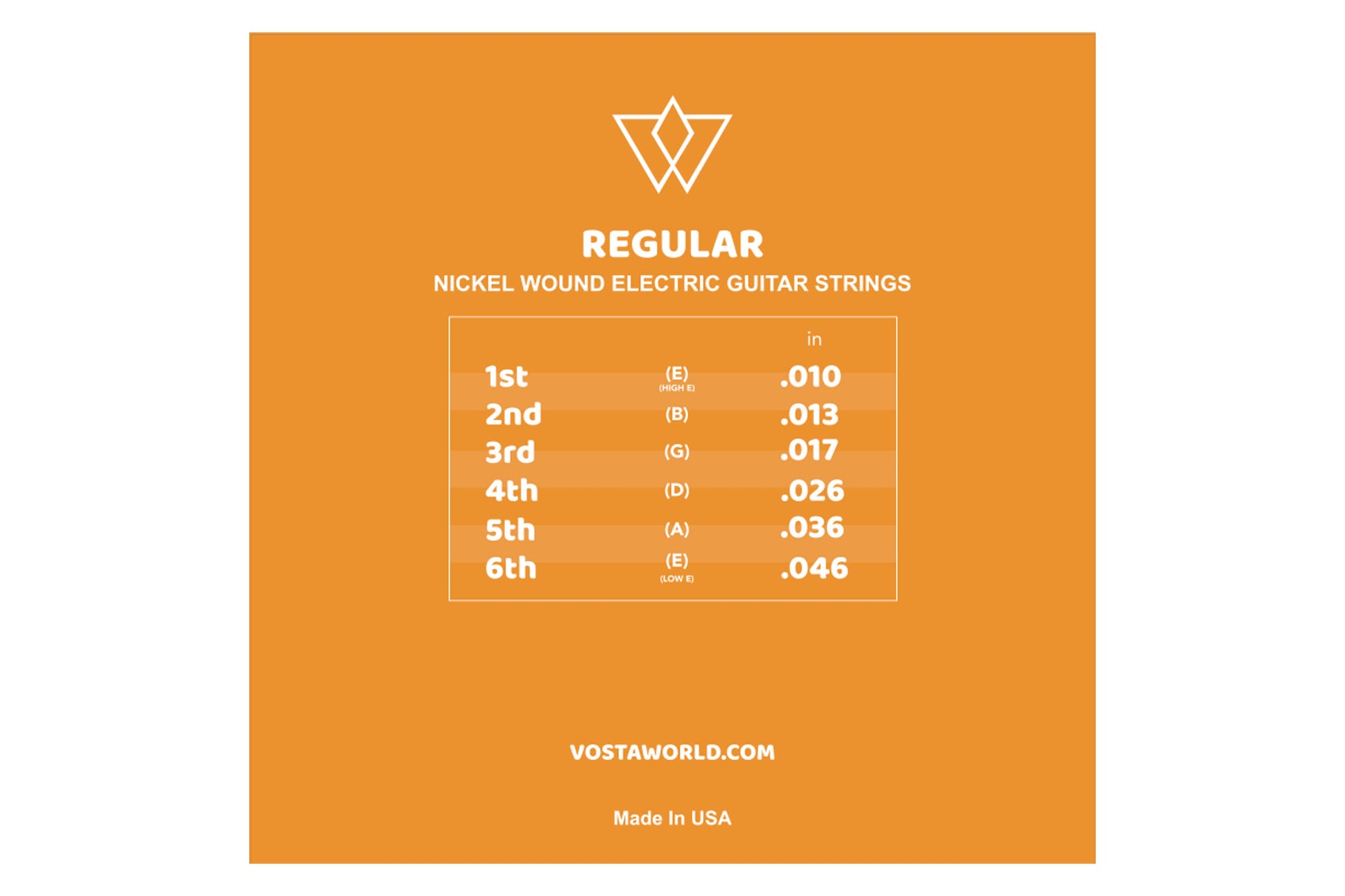 Vosta Electric Guitar Strings